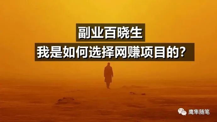 我是如何選擇網(wǎng)賺項(xiàng)目的？